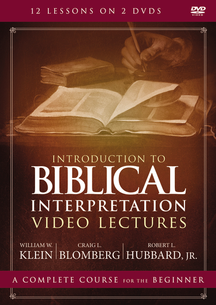 Introduction to Biblical Interpretation Video Lectures